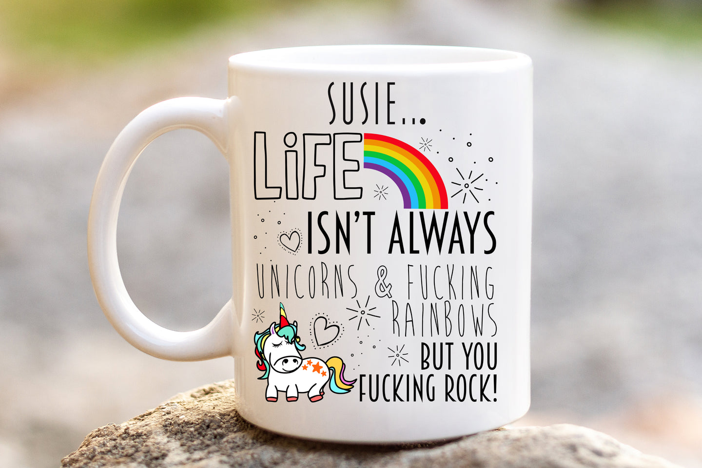 Unicorn Motivational Mug! Swear Version