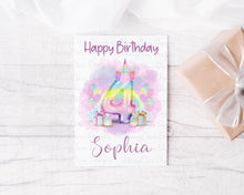 Load image into Gallery viewer, Unicorn Number Greeting Card
