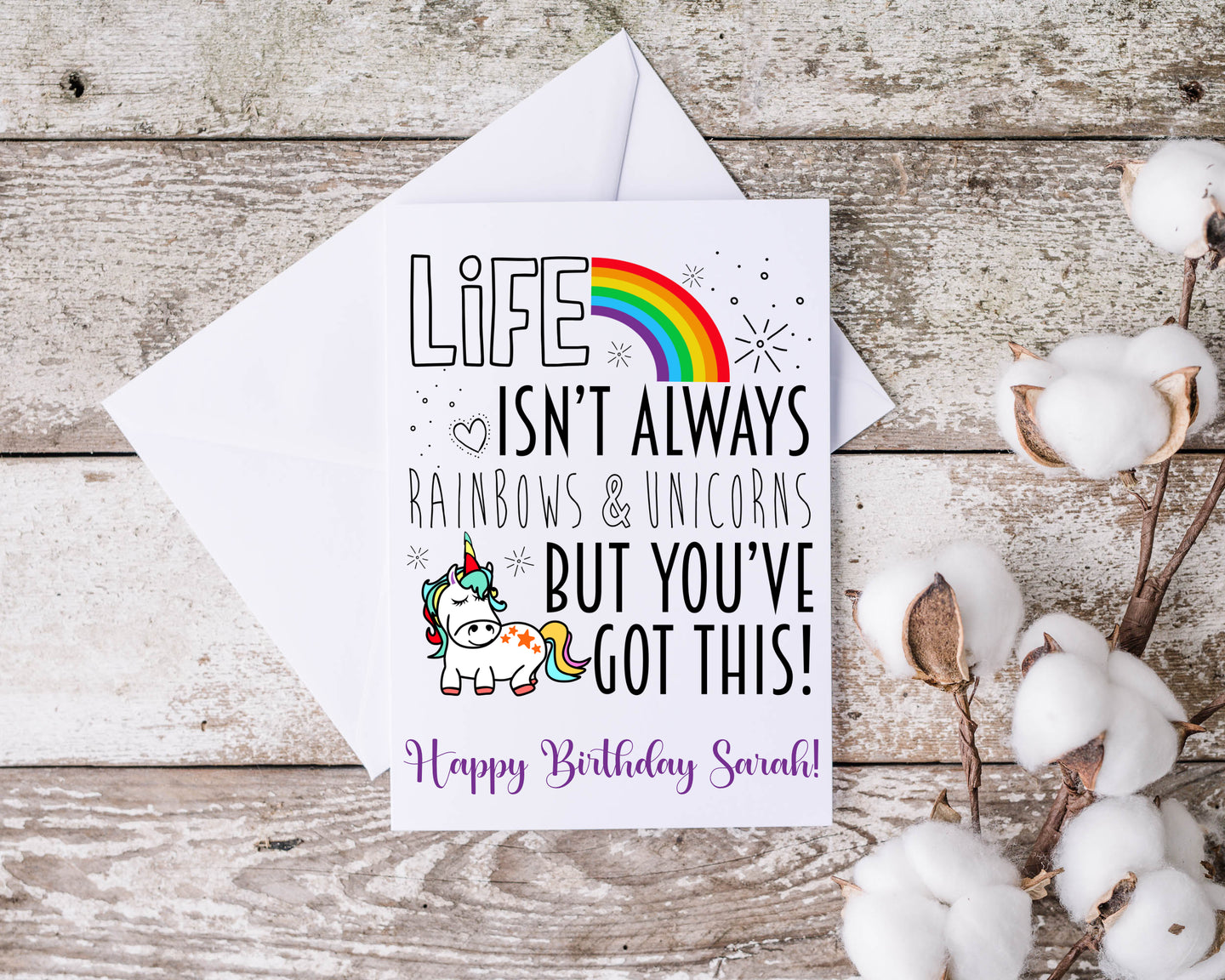 Unicorn Greeting Card - You Got this!