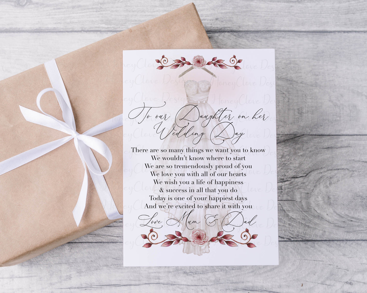 Wedding Poem for the Bride - Greeting Card