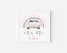 Load image into Gallery viewer, Wedding Car with Rainbow- Greeting Card
