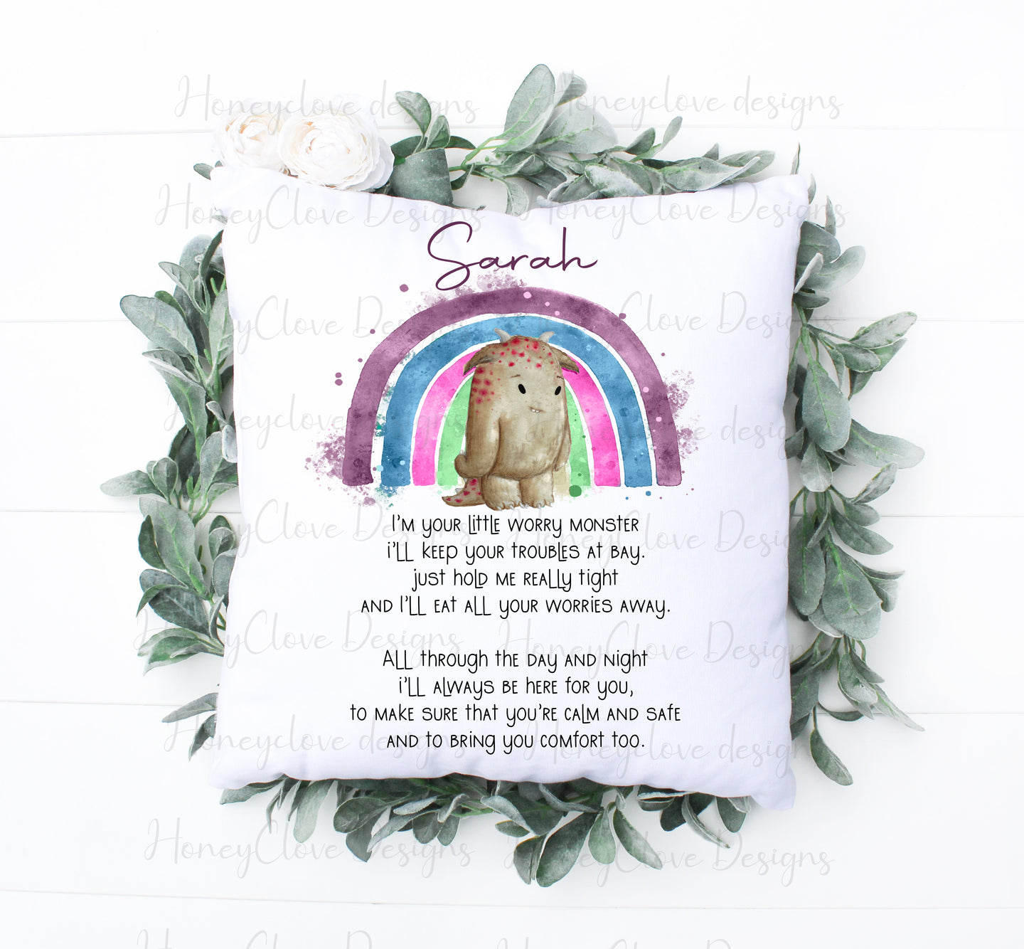 Worry Monster Cushion Multi