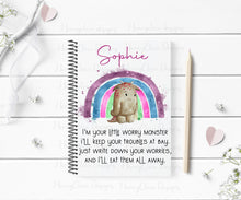 Load image into Gallery viewer, Worry Monster Notebook - Various Colours
